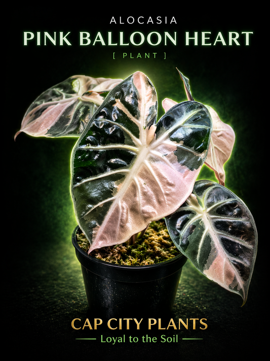Alocasia Pink Balloon Heart TC